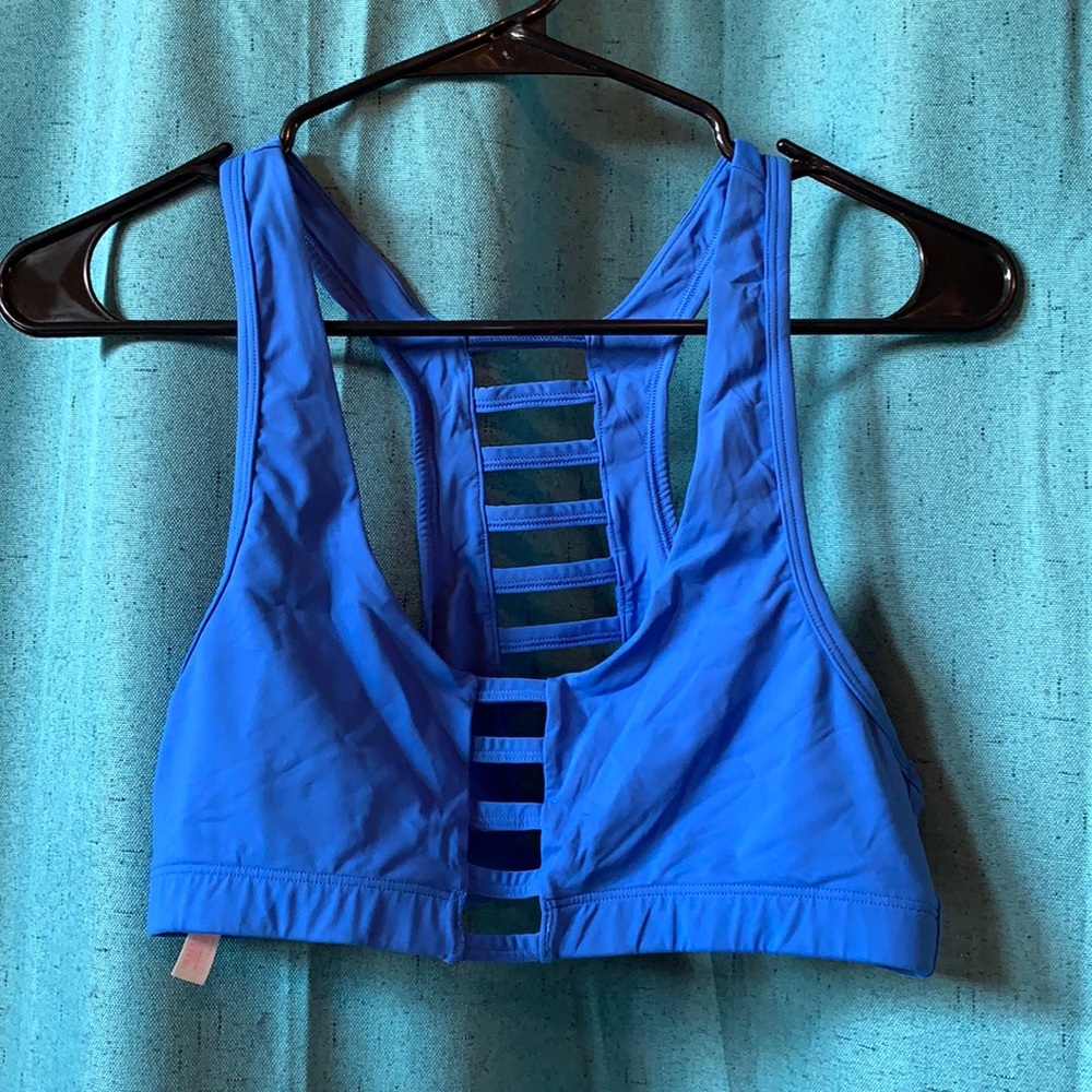 Blue PINK Sports Bra